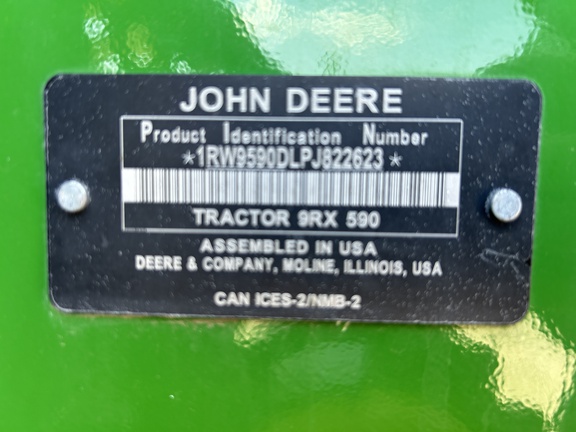 2023 John Deere 9RX 590 Tractor Rubber Track