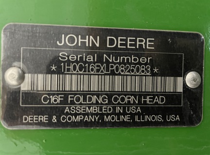 2023 John Deere C16F STALKMASTER Header Corn Head