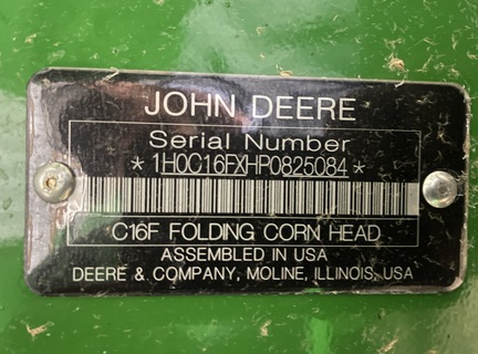 2023 John Deere C16F STALKMASTER Header Corn Head