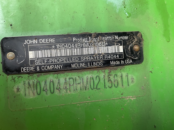 2021 John Deere R4044 Sprayer/High Clearance