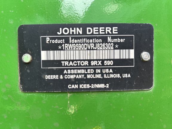 2024 John Deere 9RX 590 Tractor Rubber Track