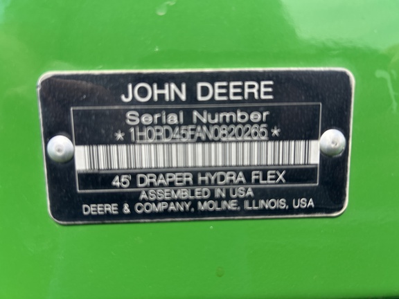 2022 John Deere RD45F Header Combine