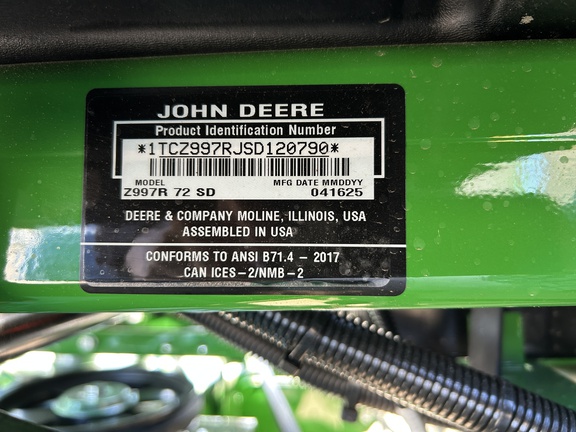 2025 John Deere Z997R Mower/Zero Turn