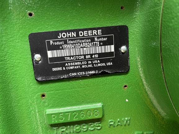 2024 John Deere 8R 410 Tractor