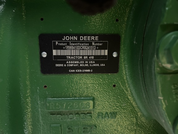 2024 John Deere 8R 410 Tractor
