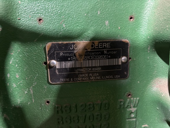 2014 John Deere 8345R Tractor