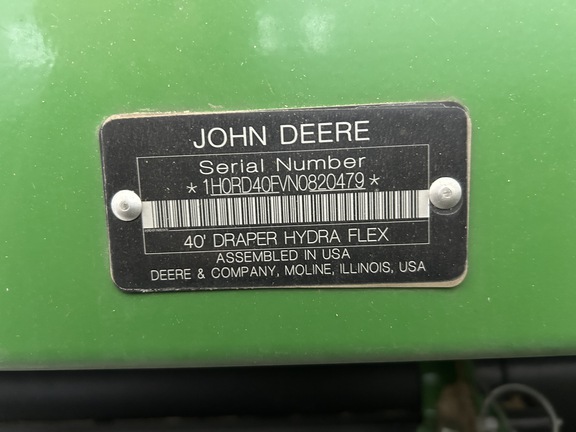 2022 John Deere RD40F Header Combine