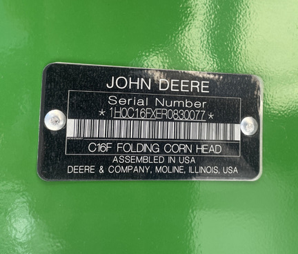 2024 John Deere C16F Header Corn Head