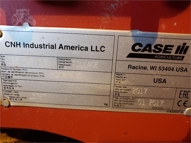 2017 Case IH RMX345 Disk