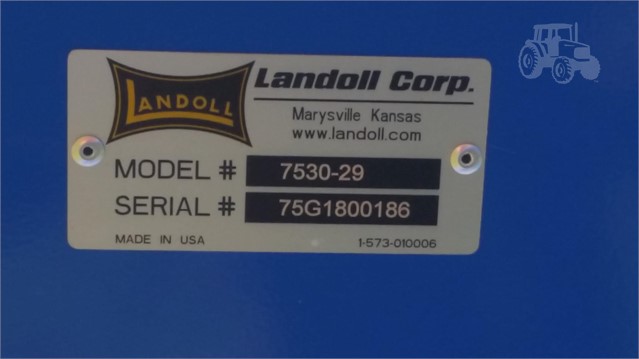 2019 Landoll 7530-29 Vertical Tillage