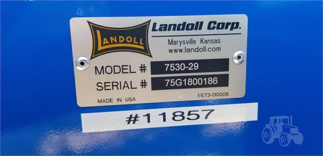 2019 Landoll 7530-29 Vertical Tillage