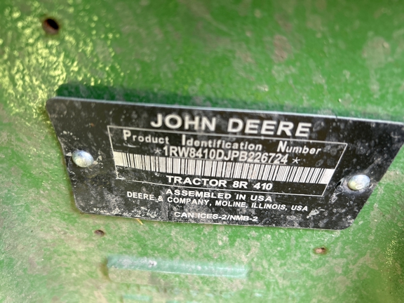 2023 John Deere 8R 410 Tractor