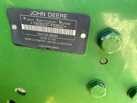 2018 John Deere 9620RX Tractor Rubber Track