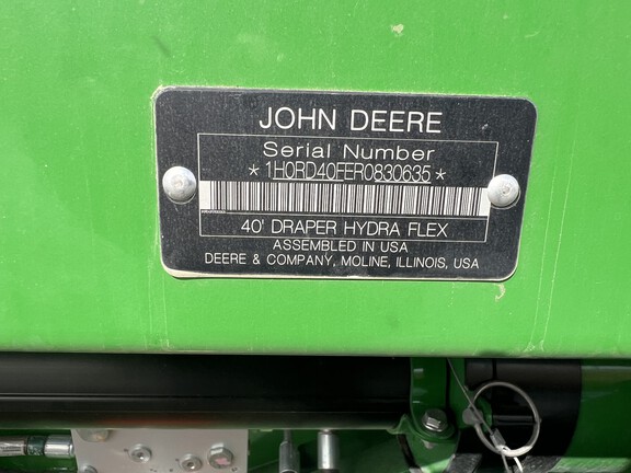 2024 John Deere RD40F Header Combine