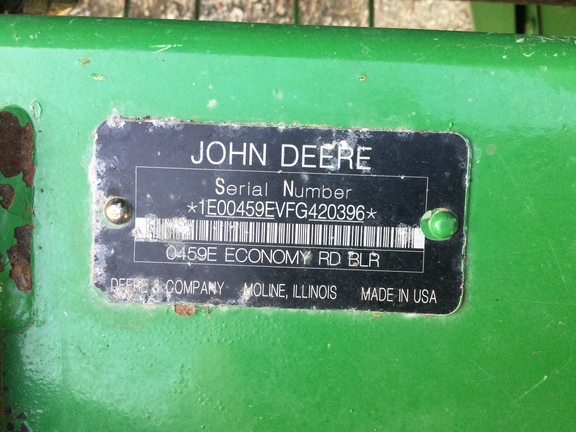 2016 John Deere 459 Baler/Round