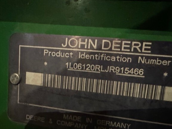 2018 John Deere 6120R Tractor