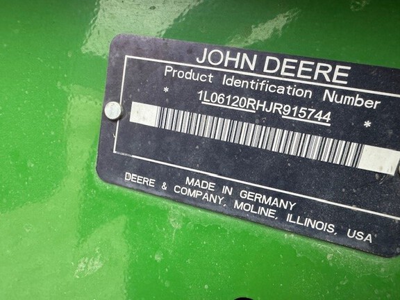 2018 John Deere 6120R Tractor