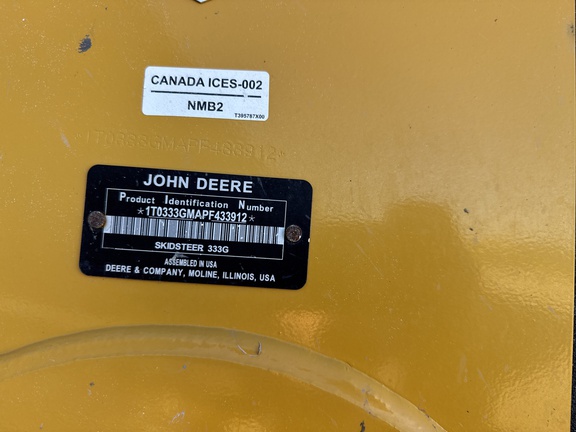 2022 John Deere 333G Compact Track Loader