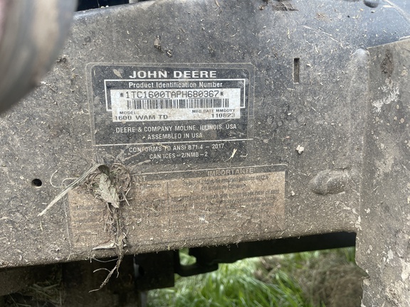 2023 John Deere 1600 Series III Mower/Front Deck