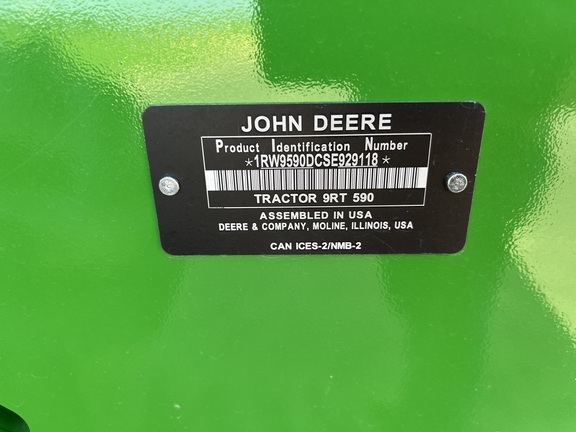 2025 John Deere 9RT 590 Tractor Rubber Track
