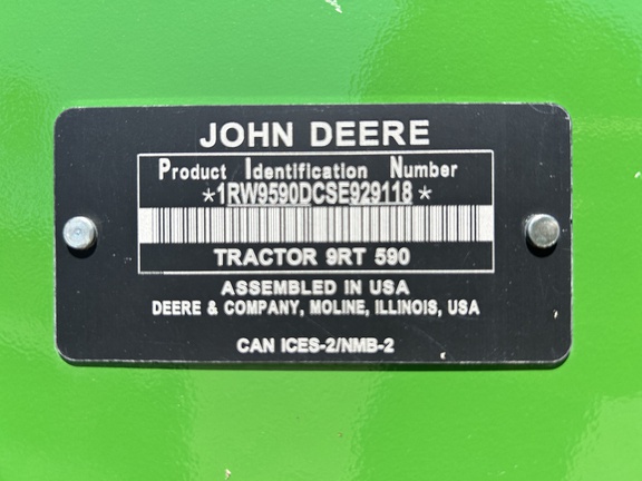 2025 John Deere 9RT 590 Tractor Rubber Track