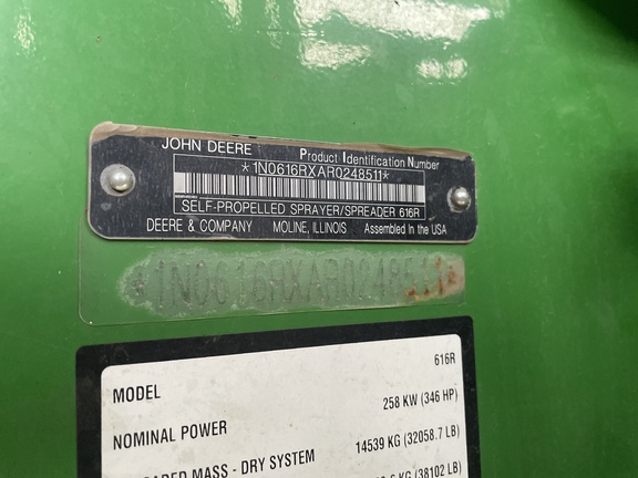 2024 John Deere 616R Sprayer/High Clearance
