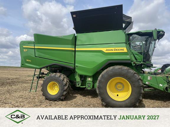 2025 John Deere S7 800 Combine