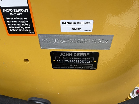 2026 John Deere 324 P Compact Utility Loader