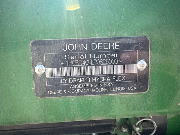 2023 John Deere RD40F Header Combine