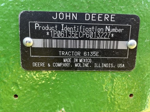 2023 John Deere 6135E Tractor