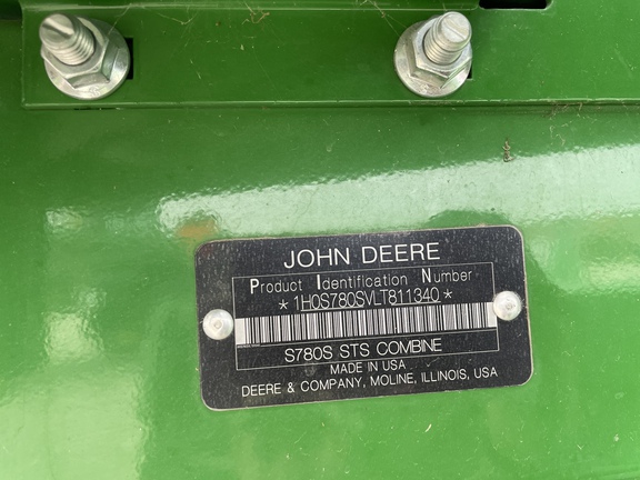 2020 John Deere S780 Combine