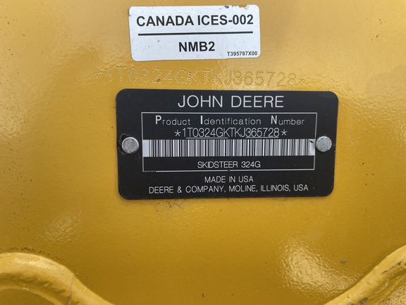 2019 John Deere 324G Skid Steer Loader