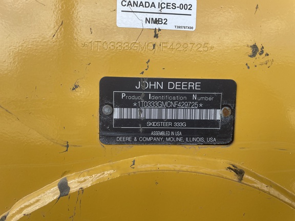 2022 John Deere 333G Compact Track Loader