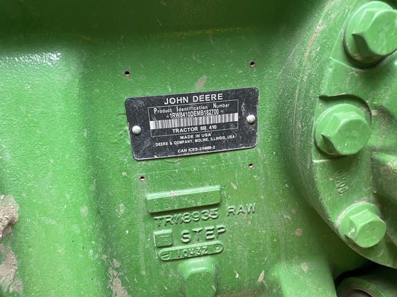 2021 John Deere 8R 410 Tractor