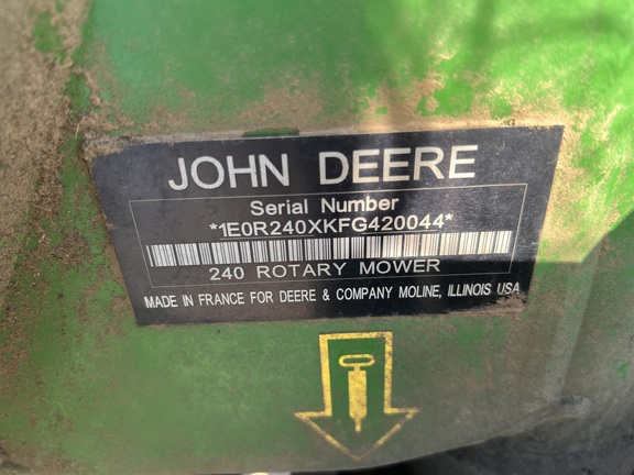 2015 John Deere R240 Mower