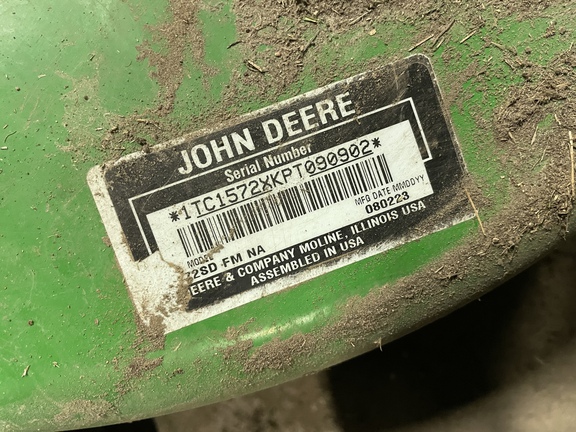 2022 John Deere 1580 Mower/Front Deck