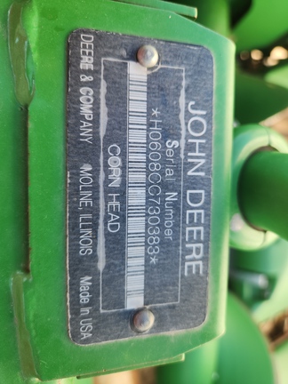 2009 John Deere 608C StalkMaster Header Corn Head