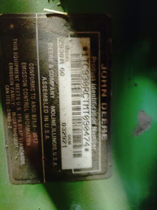 2021 John Deere Z930R Mower/Zero Turn