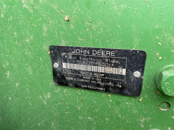 2017 John Deere 9620RX Tractor Rubber Track