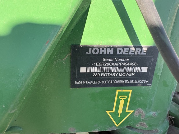2023 John Deere R280 Mower