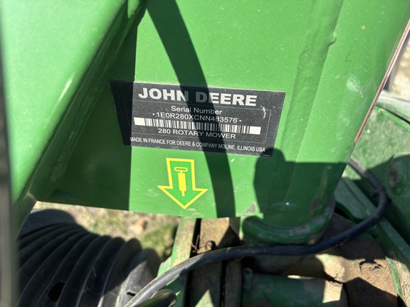 2022 John Deere R280 Mower
