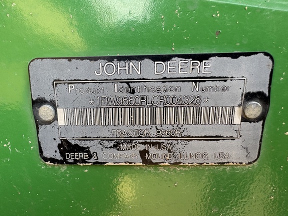 2012 John Deere 9560R Tractor 4WD