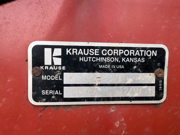 2010 Krause 8200- 38WQF Disk