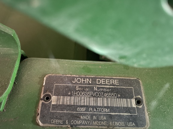 2012 John Deere 635F Header Combine
