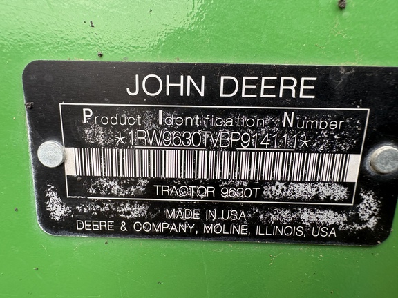 2011 John Deere 9630T Tractor Rubber Track