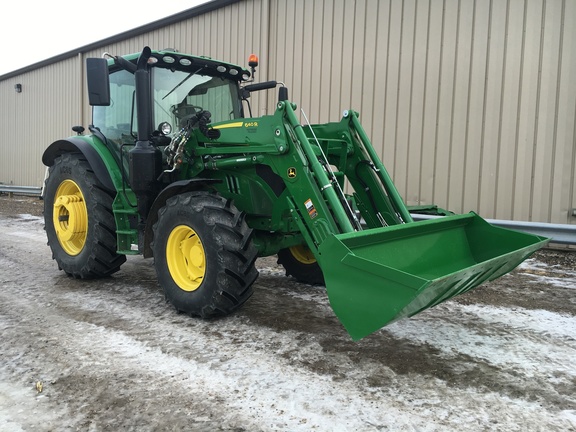 2016 John Deere 6110R Cab Tractor