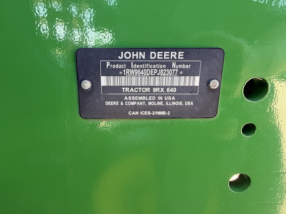 2023 John Deere 9RX 640 Tractor Rubber Track