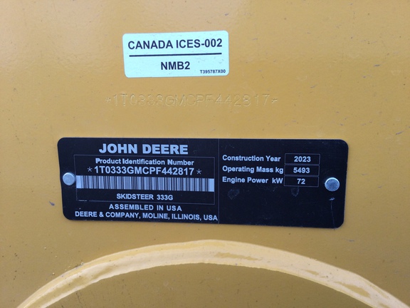 2023 John Deere 333G Compact Track Loader