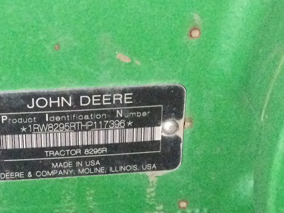 2017 John Deere 8295R Tractor