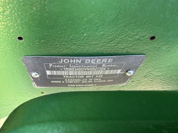 2022 John Deere 8RT 340 Tractor Rubber Track